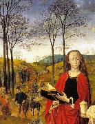 Hugo van der Goes, Sts Margaret and Mary Magdalene with Maria Portinari
